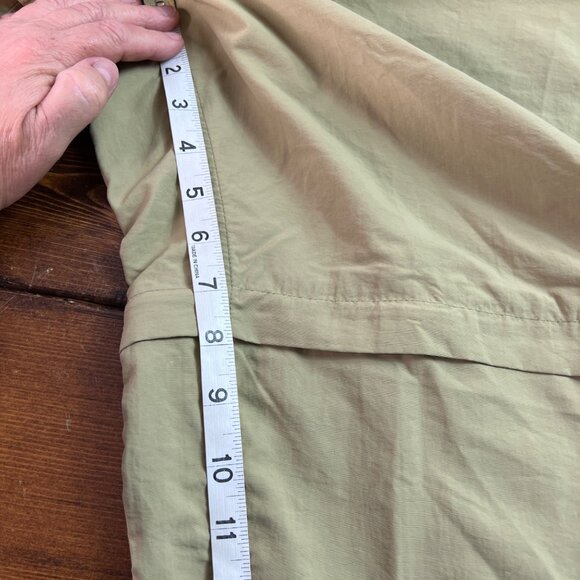 TravelSmith Women's XLP Khaki Nylon Elastic Waist Convertible Pants Adjustable - Picture 10 of 14